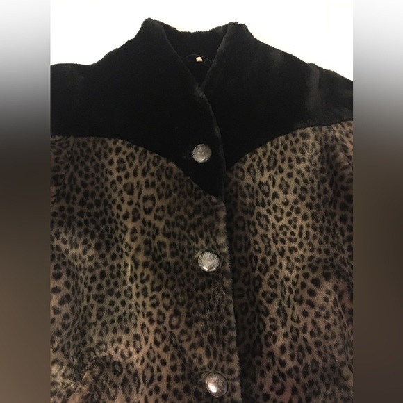 Creation de Paris vintage Leopard print Fur coat, made in France, size 36 (S-M) - Picture 7 of 9